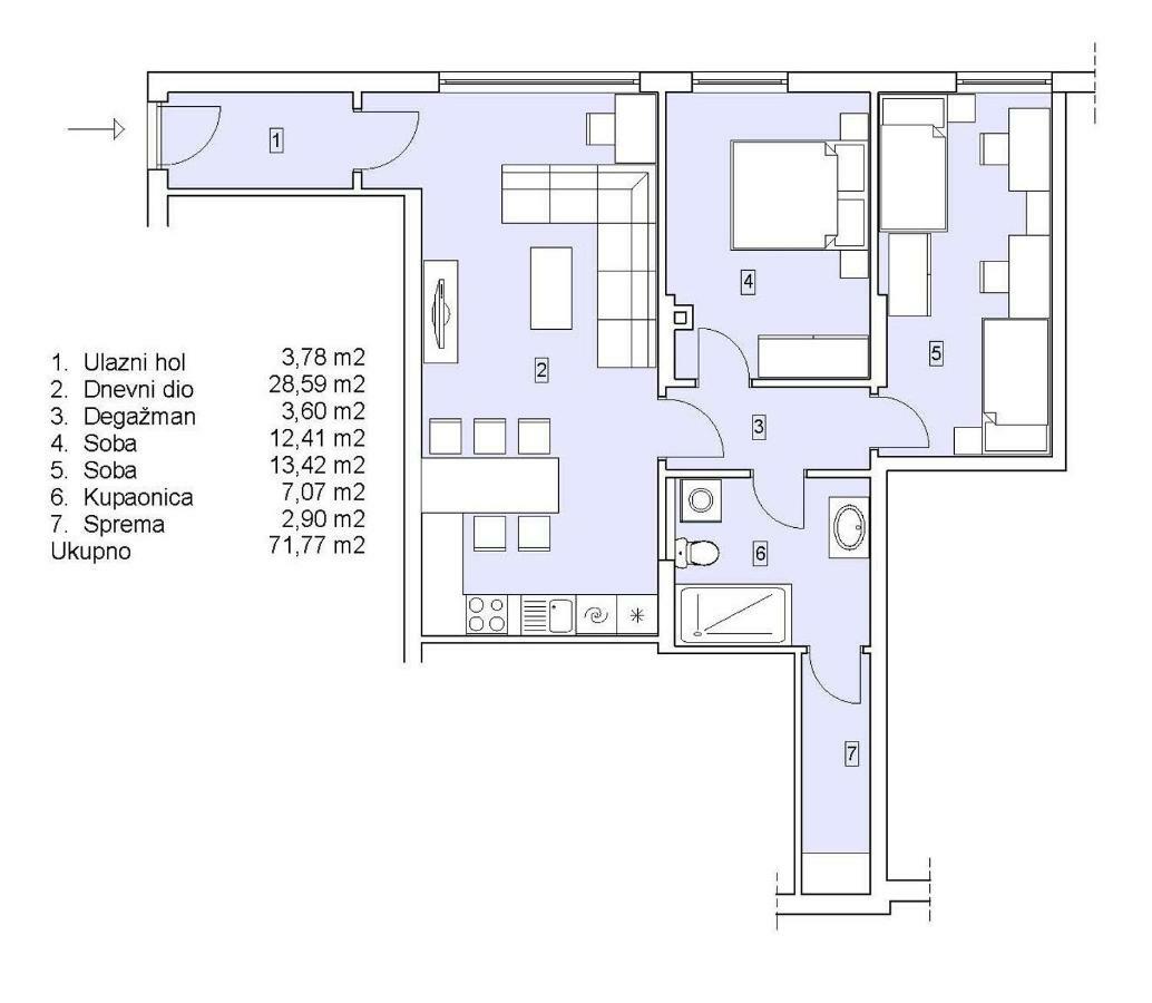 Apartments Mobine Меткович Экстерьер фото